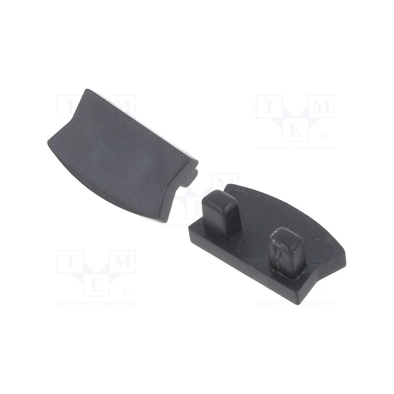 1 pcg x GTV Poland - PA-ZASGLAXMNK-20M - Cap for LED profiles, black, 10pcs.