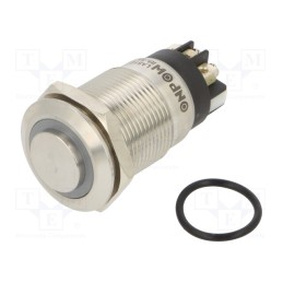 1 pcs x ONPOW - LAS1GQH-11E/L/W/12V/S - Switch: vandal resistant, Pos: 2, SPDT, 3A/220VAC, 5A/24VDC, IP65