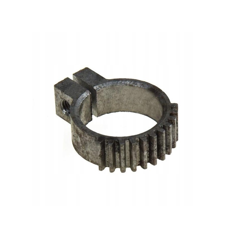 The gear ring moves the injection pump element