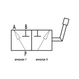 3-way hydraulic manual ball valve M18 40l