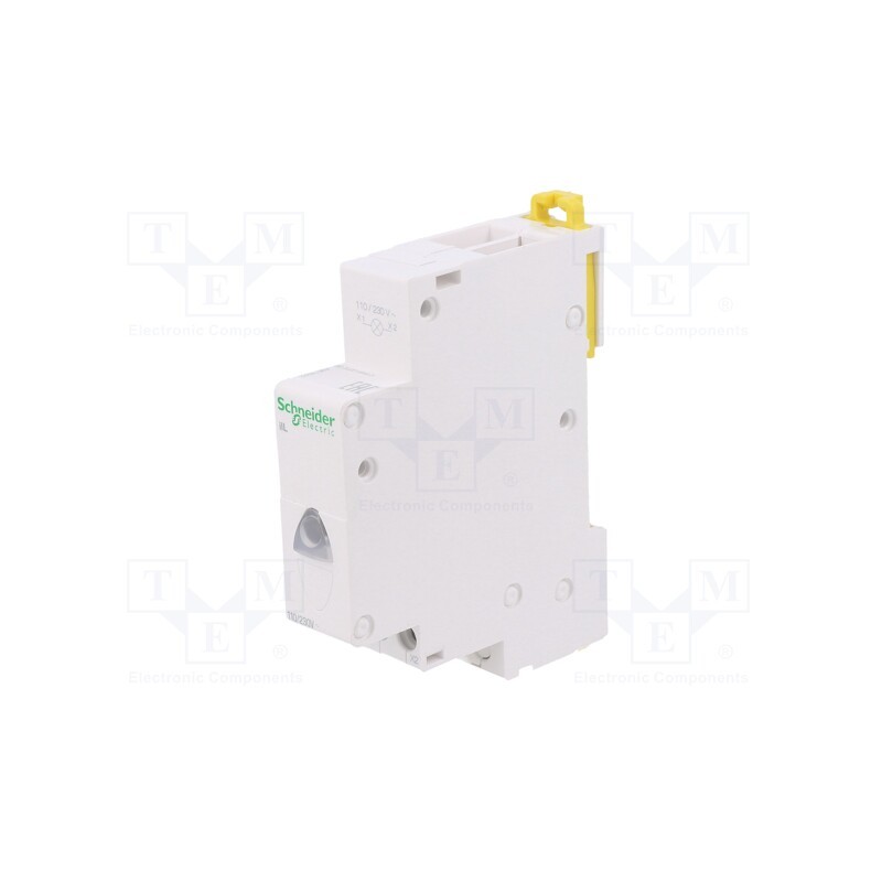 1 pcs x SCHNEIDER ELECTRIC - A9E18322 - LED indicator, 110÷230VAC, for DIN rail mounting, Colour: white