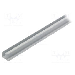 1 pcs x TOPMET - A9010001 -AS - Profiles for LED modules, white, L: 1m, EDGE10, aluminium, edge