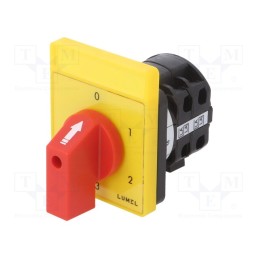 1 pcs x LUMEL - PKT2-C60L104OFY000 - Switch: cam switch, Stabl.pos: 5, 16A, 0-1-2-3-4, for building in