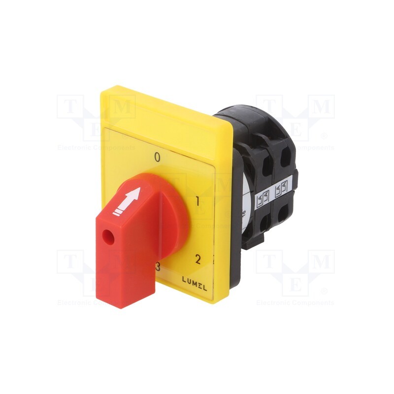 1 pcs x LUMEL - PKT2-C60L104OFY000 - Switch: cam switch, Stabl.pos: 5, 16A, 0-1-2-3-4, for building in