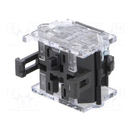 1 pcs x EAO - 704.910.2 - Contact block, 22mm, OptoHiT, -40÷55°C, front fixing, Contacts: NC