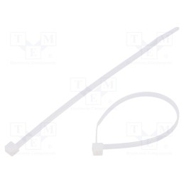 100 pcs x HELLERMANNTYTON - 112-03019 - Cable tie, L: 150mm, W: 3.5mm, polyamide, 135N, natural, Ømax: 35mm