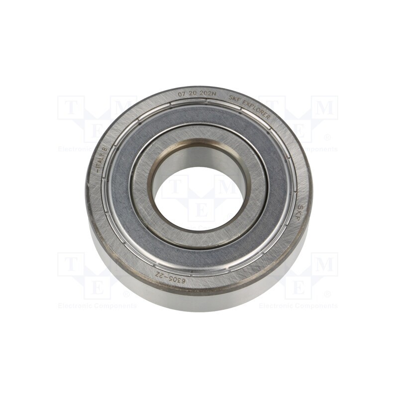 1 pcs x SKF - 6305-2Z SKF - Bearing: single row deep groove ball, Øint: 25mm, Øout: 62mm