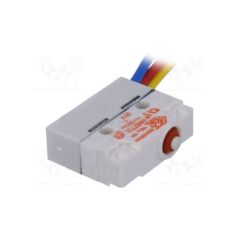 1 pcs x SAIA-BURGESS - V4NS-UL - Microswitch SNAP ACTION, 5A/250VAC, without lever, SPDT, ON-(ON)