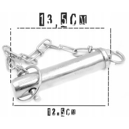 Straight pin with tractor hitch 25mm x 120mm