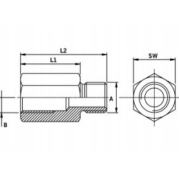 Vrb0635 adapter mf 3 8 bsp l1 23 5