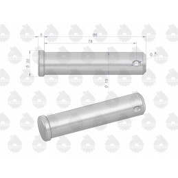 Central link pin 893561m1 mf3 mf4 orig