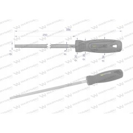 Waryn round file 250 mm