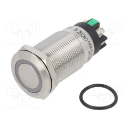 1 pcs x ONPOW - LAS1GQF-11ZE/L/G/24V/S - Switch: vandal resistant, Pos: 2, SPDT, 3A/220VAC, 5A/24VDC, IP65