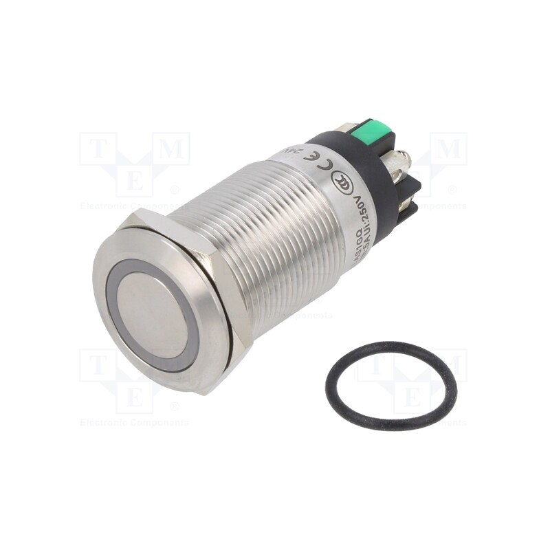 1 pcs x ONPOW - LAS1GQF-11ZE/L/G/24V/S - Switch: vandal resistant, Pos: 2, SPDT, 3A/220VAC, 5A/24VDC, IP65