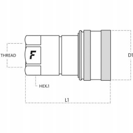 Quick connector 1 2 socket internal thread 1 2 bsp