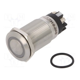 1 pcs x ONPOW - LAS1GQF-11ZE/L/W/12V/S - Switch: vandal resistant, Pos: 2, SPDT, 3A/220VAC, 5A/24VDC, IP65
