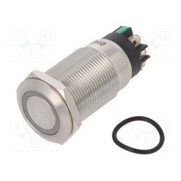 1 pcs x ONPOW - LAS1GQF-11ZE/L/G/12V/S - Switch: vandal resistant, Pos: 2, SPDT, 3A/220VAC, 5A/24VDC, IP65