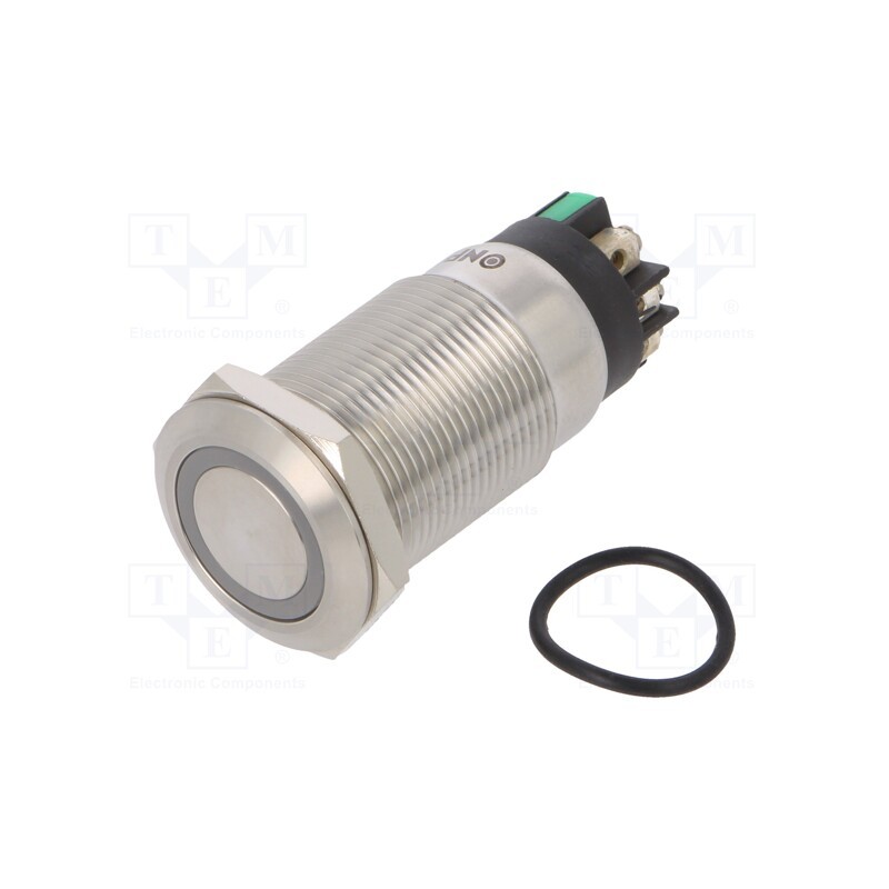 1 pcs x ONPOW - LAS1GQF-11ZE/L/G/12V/S - Switch: vandal resistant, Pos: 2, SPDT, 3A/220VAC, 5A/24VDC, IP65