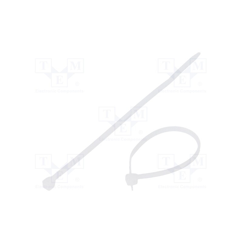 100 pcs x PANDUIT - PLT.6SM-C - Cable tie, L: 71mm, W: 1.8mm, polyamide, 36N, natural, Ømax: 15mm