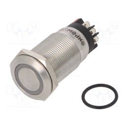 1 pcs x ONPOW - LAS1GQF-11ZE/L/R/24V/S - Switch: vandal resistant, Pos: 2, SPDT, 3A/220VAC, 5A/24VDC, IP65