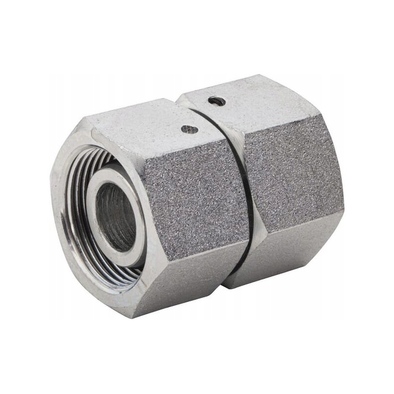 Straight connector with nuts m26x1 5 18l snv18lgp go