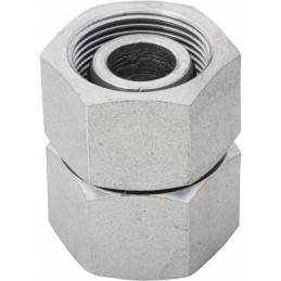 Straight connector with nuts m26x1 5 18l snv18lgp go