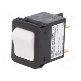 1 pcs x SCHURTER - TA36-RS24FQ200BWHE100000-000 - Circuit breaker, Urated: 240VAC, 60VDC, 10A, DPST, 34x26mm, MCB