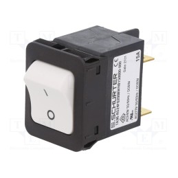 1 pcs x SCHURTER - TA36-RS24FQ200BWHB150000-000 - Circuit breaker, Urated: 240VAC, 60VDC, 15A, DPST, 34x26mm, MCB