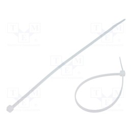 100 pcs x FIX&FASTEN - FIX-S-2.5X150/N - Cable tie, L: 150mm, W: 2.5mm, polyamide, 80N, natural, Ømax: 35mm