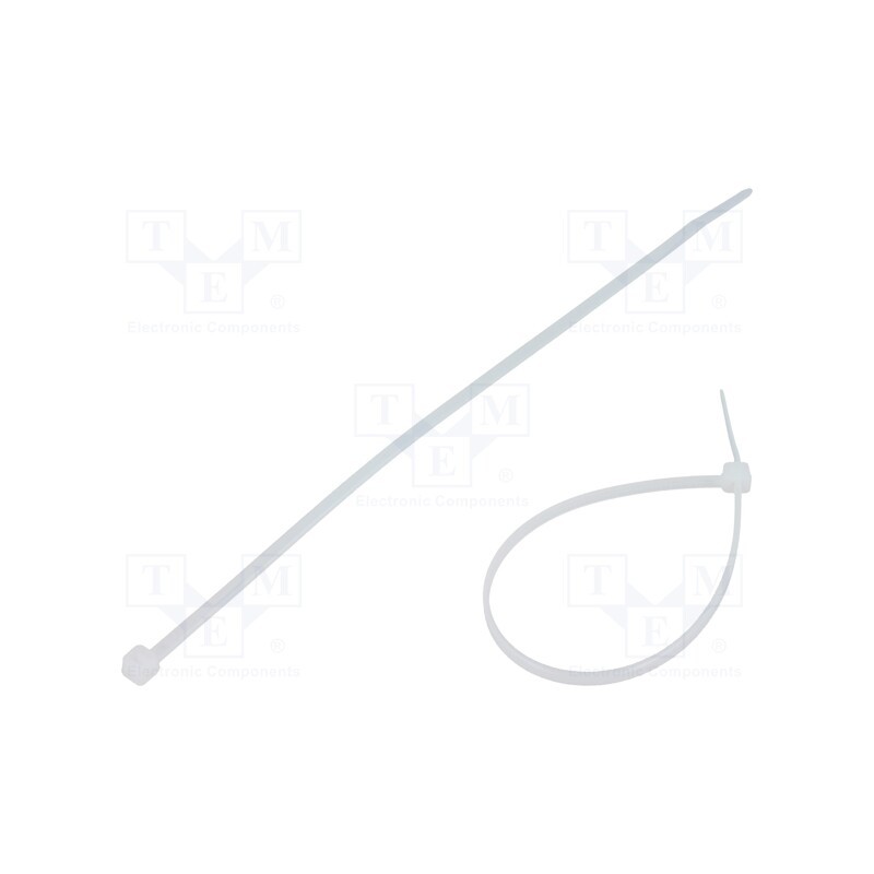 100 pcs x FIX&FASTEN - FIX-S-2.5X150/N - Cable tie, L: 150mm, W: 2.5mm, polyamide, 80N, natural, Ømax: 35mm