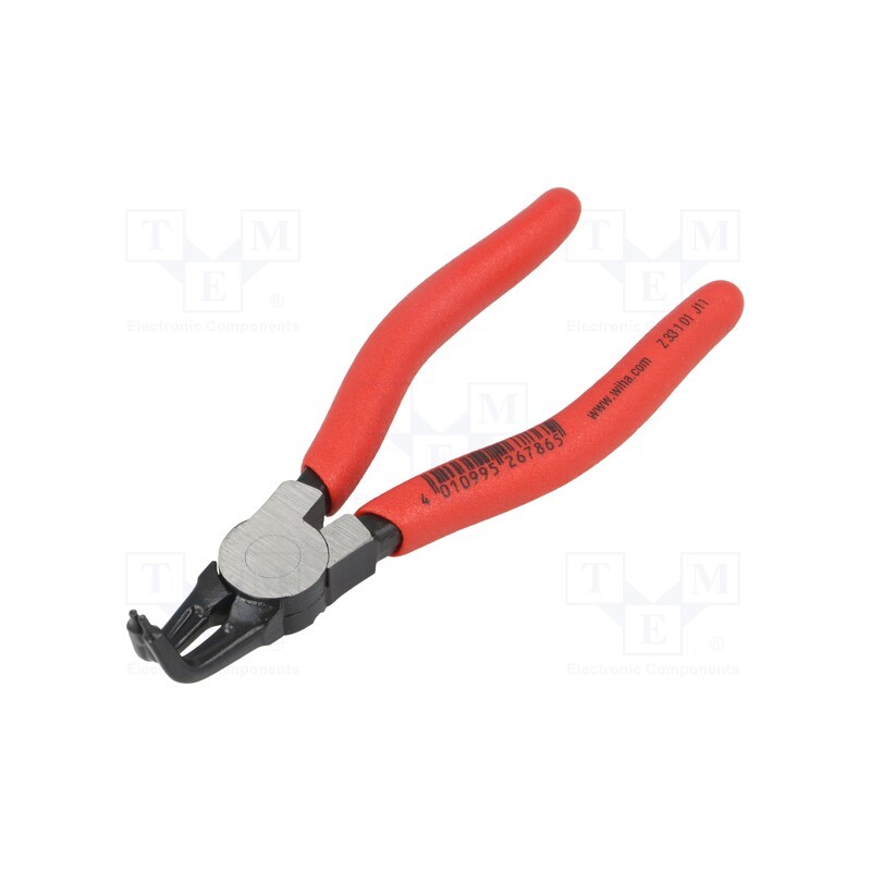 1 pcs x WIHA - 26786 - Pliers, for circlip, internal, 12÷25mm, Pliers len: 140mm, angular