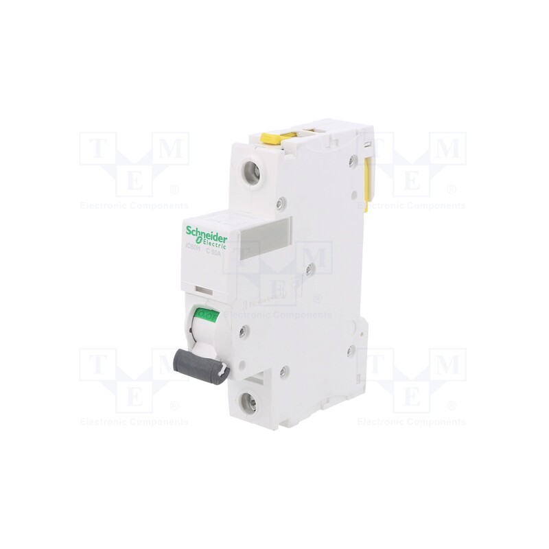 1 pcs x SCHNEIDER ELECTRIC - A9F07150 - Circuit breaker, 230VAC, Inom: 50A, Poles: 1, Charact: C, 10kA, IP20