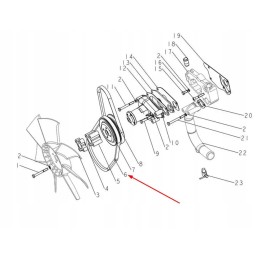 Av15x1055le fan drive belt