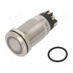 1 pcs x ONPOW - LAS1GQF-11ZE/L/W/24V/S - Switch: vandal resistant, Pos: 2, SPDT, 3A/220VAC, 5A/24VDC, IP65