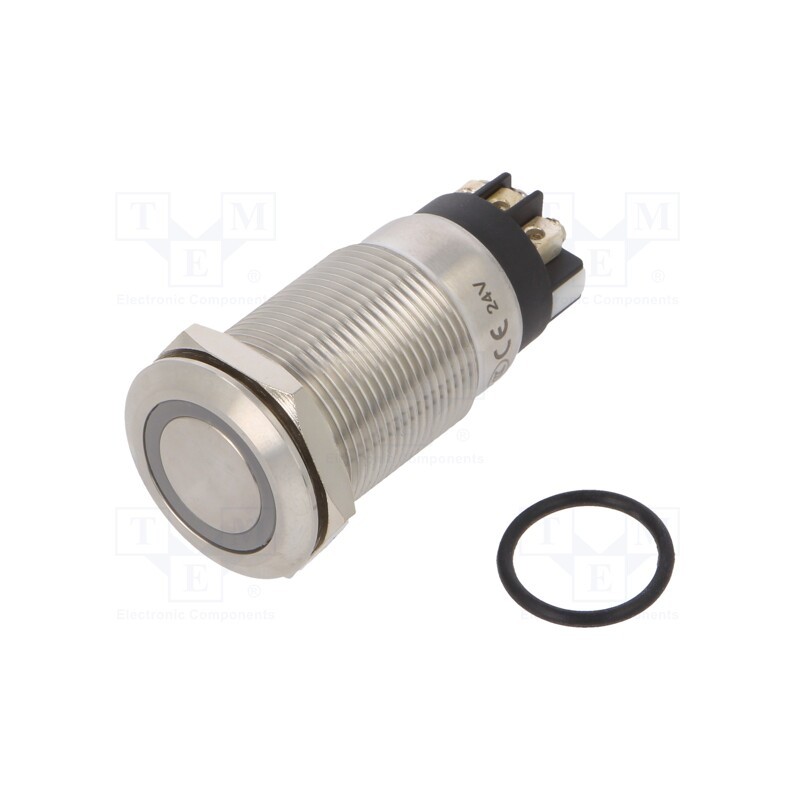 1 pcs x ONPOW - LAS1GQF-11ZE/L/W/24V/S - Switch: vandal resistant, Pos: 2, SPDT, 3A/220VAC, 5A/24VDC, IP65