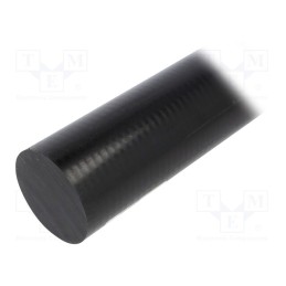 1 pcs x MITSUBISHI CHEMICAL ADV. MATERIALS - 17001292B020050000 - Rod, Ø: 20mm, L: 500mm, black, extruded, Length tolerance: 0, 