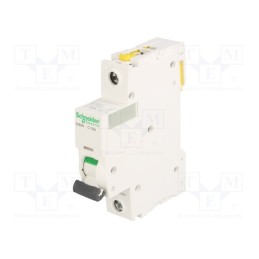 1 pcs x SCHNEIDER ELECTRIC - A9F07110 - Circuit breaker, 230VAC, Inom: 10A, Poles: 1, Charact: C, 10kA, IP20