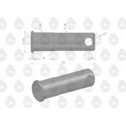 Lower link support pin c 360 original u