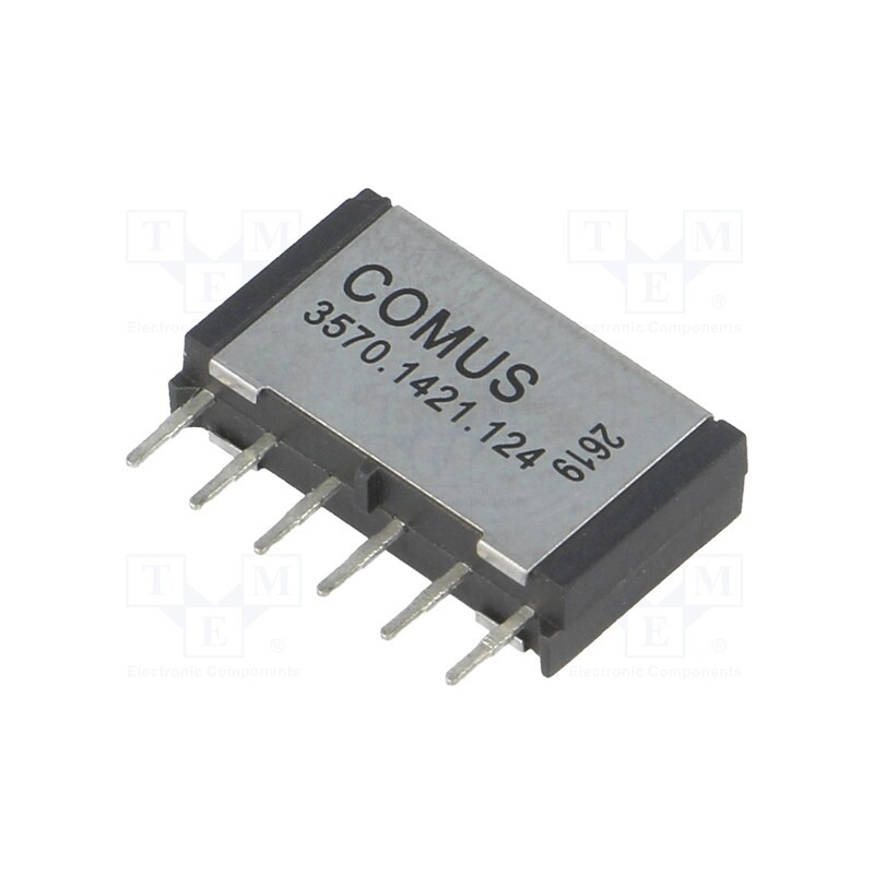 1 pcs x COMUS - 3570.1421.124 - Relay: reed switch, DPST-NO, Ucoil: 12VDC, 500mA, max.200VDC, 10W