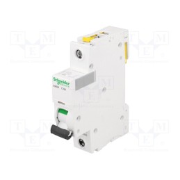 1 pcs x SCHNEIDER ELECTRIC - A9F07106 - Circuit breaker, 230VAC, Inom: 6A, Poles: 1, for DIN rail mounting