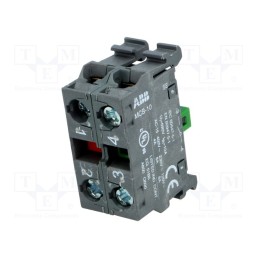 1 pcs x ABB - 1SFA611610R1011 - Contact block, 22mm, front fixing, Contacts: NC + NO