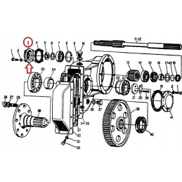 Upper pressure cover of the hub reduction gear c 330