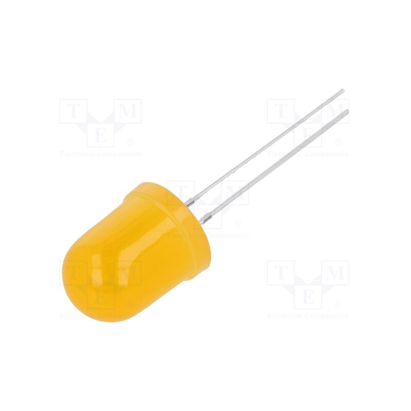 2 pcs x OPTOSUPPLY - OSO5JSA134A - LED, 10mm, orange, blinking, 220÷330mcd, 30°, 3÷5V, 20mA