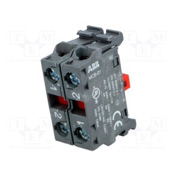 1 pcs x ABB - 1SFA611610R1020 - Contact block, 22mm, front fixing, Contacts: NC x2