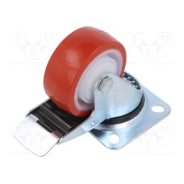 1 pcs x RADER - KPE-POPUB 80K1-HC - Transport wheel, Ø: 80mm, W: 32mm, H: 105mm, torsional with lock