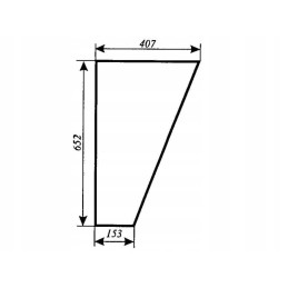 Bottom door glass c 330 old and new type 787