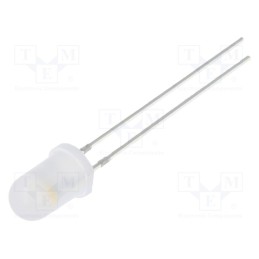 2 pcs x OPTOSUPPLY - OSM5DS5B62A - LED, 5mm, white warm, blinking, 1560÷2180mcd, 60°, 3÷5V, 20mA, 1.8Hz