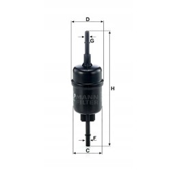 Mann fuel filter ford fiesta v jh_ jd_