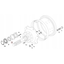 Rear axle seal 65x90x13mm zetor 974232