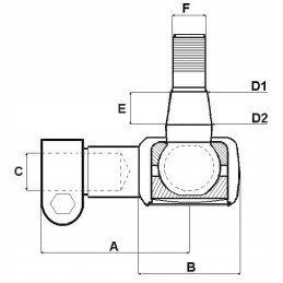 Joint with internal thread 7 8x18r m22x1 5 90mm 839349